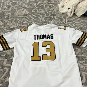 Nike White and Gold Kids Jersey